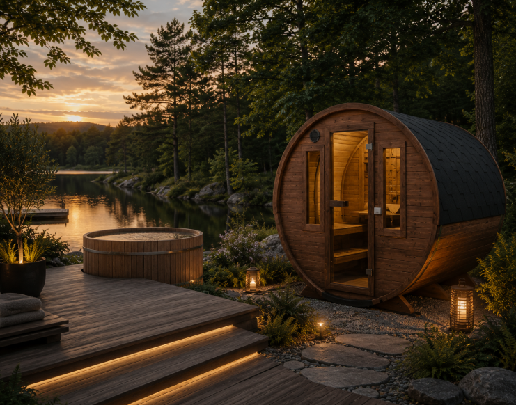 2M Barrel sauna