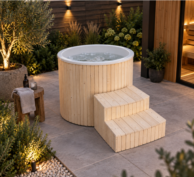 Mini glasvezel ijsbad