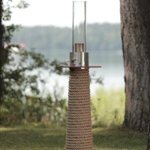 Juno lamp bio-ethanol tuinlamp met touwvoet
