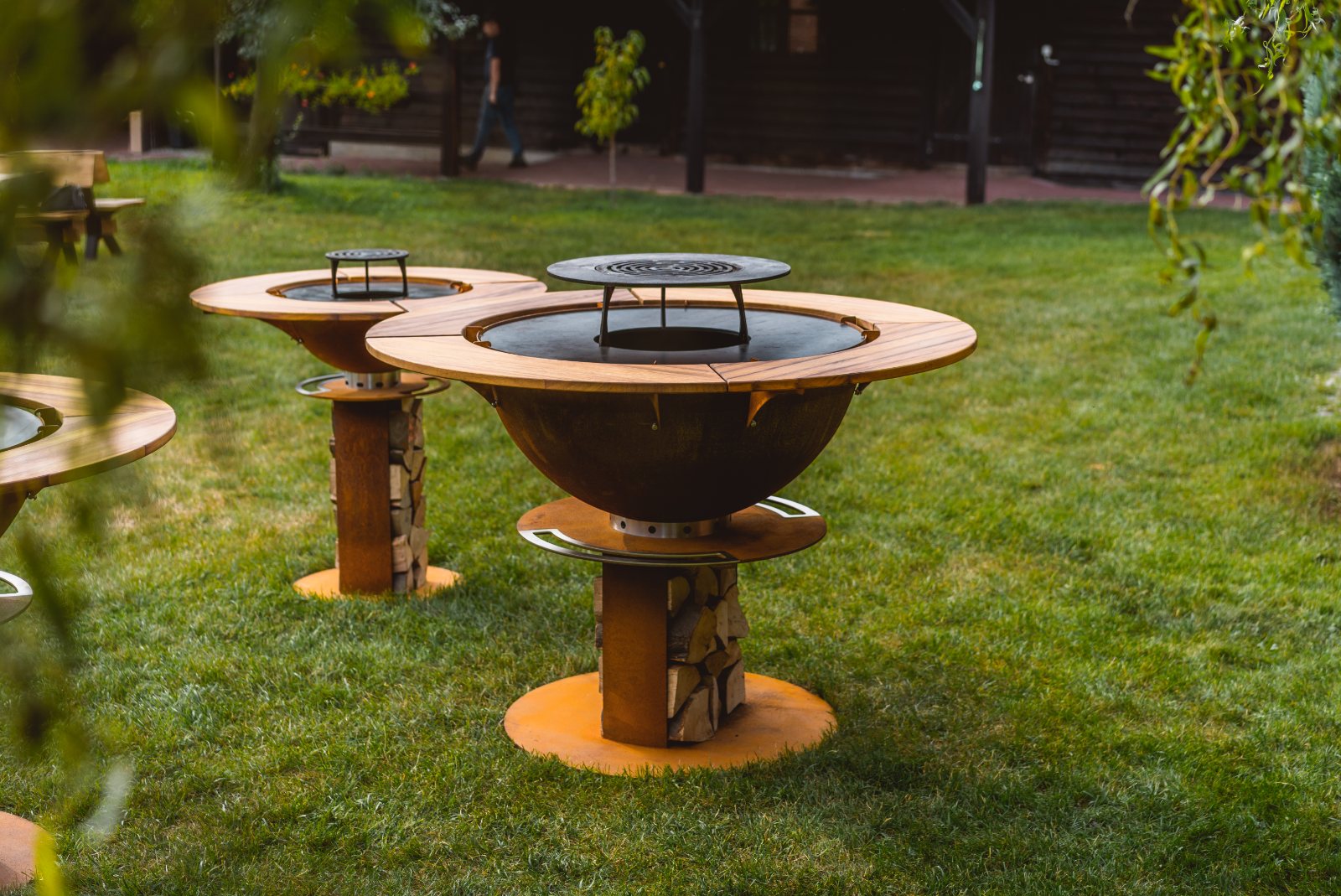 Stilo plancha grill in de tuin